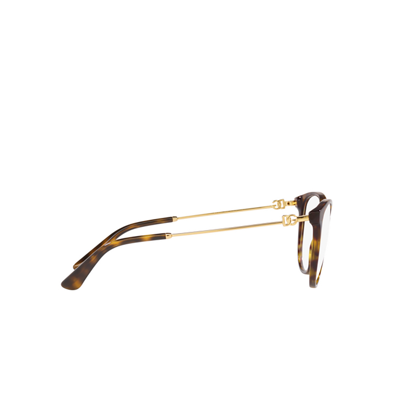 Dolce & Gabbana DG3363 Eyeglasses 502 havana - 3/4