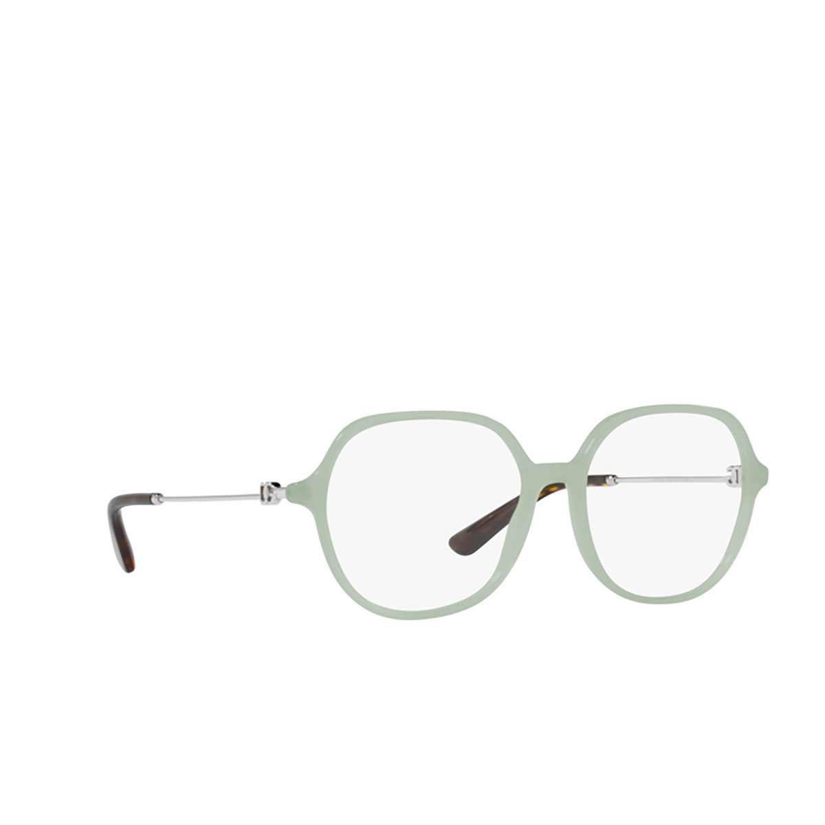 Dolce & Gabbana DG3364 Eyeglasses 3345 Opal Mint - three-quarters view