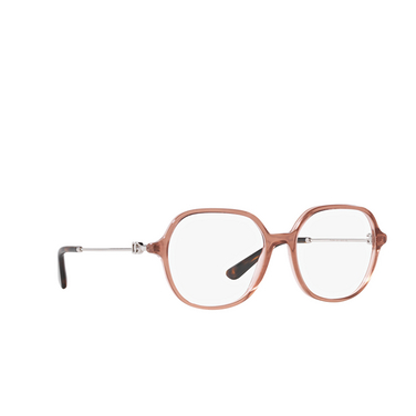 Dolce & Gabbana DG3364 Eyeglasses 3411 fleur caramel - three-quarters view