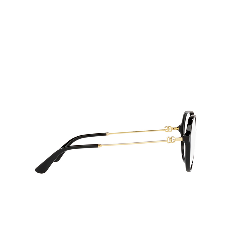 Dolce & Gabbana DG3364 Eyeglasses 501 black - 3/4