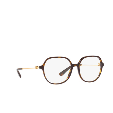 Dolce & Gabbana DG3364 Korrektionsbrillen 502 havana - Dreiviertelansicht