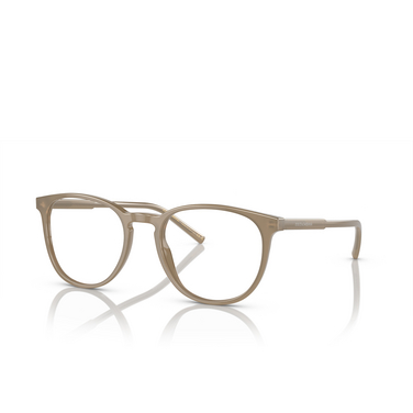 Dolce & Gabbana DG3366 Eyeglasses 3089 opal brown - three-quarters view