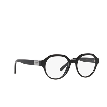 Gafas graduadas Dolce & Gabbana DG3367 2820 brushed black - Vista tres cuartos