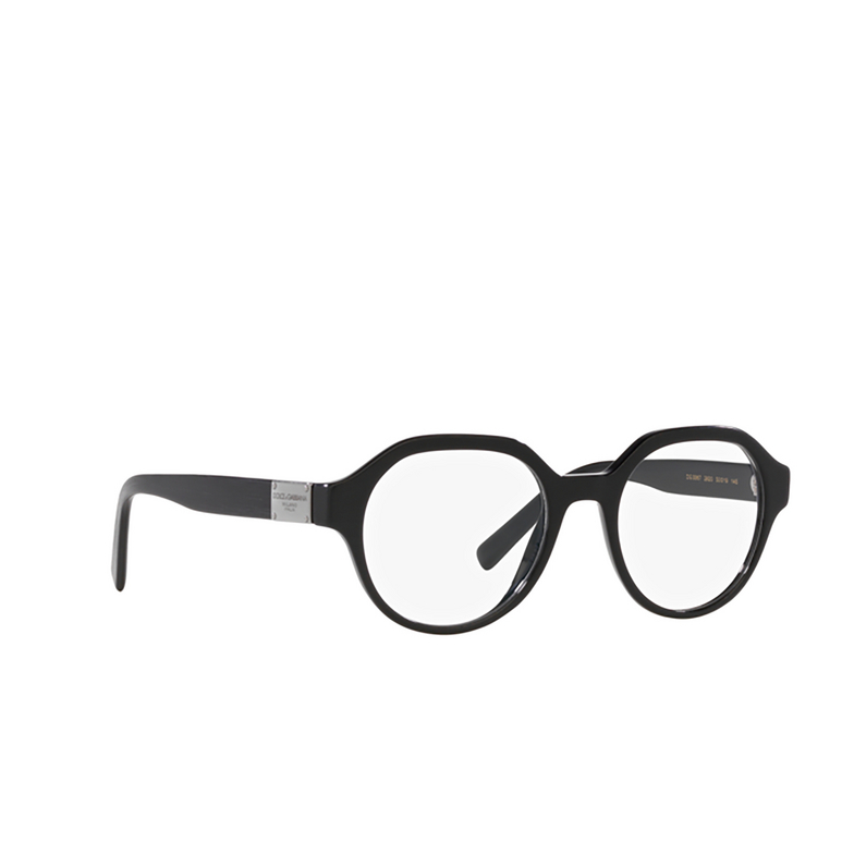 Dolce & Gabbana DG3367 Eyeglasses 2820 brushed black - 2/4