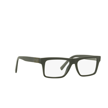 Dolce & Gabbana DG3368 Eyeglasses 3297 matte dark green - three-quarters view