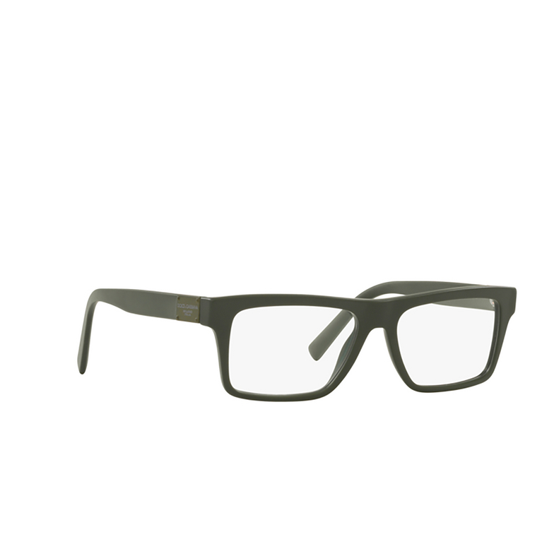 Dolce & Gabbana DG3368 Eyeglasses 3297 matte dark green - 2/4
