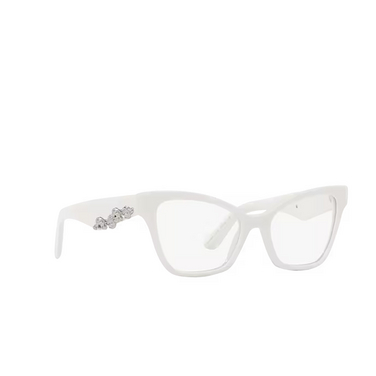 Dolce & Gabbana DG3369 Eyeglasses 3312 white - three-quarters view