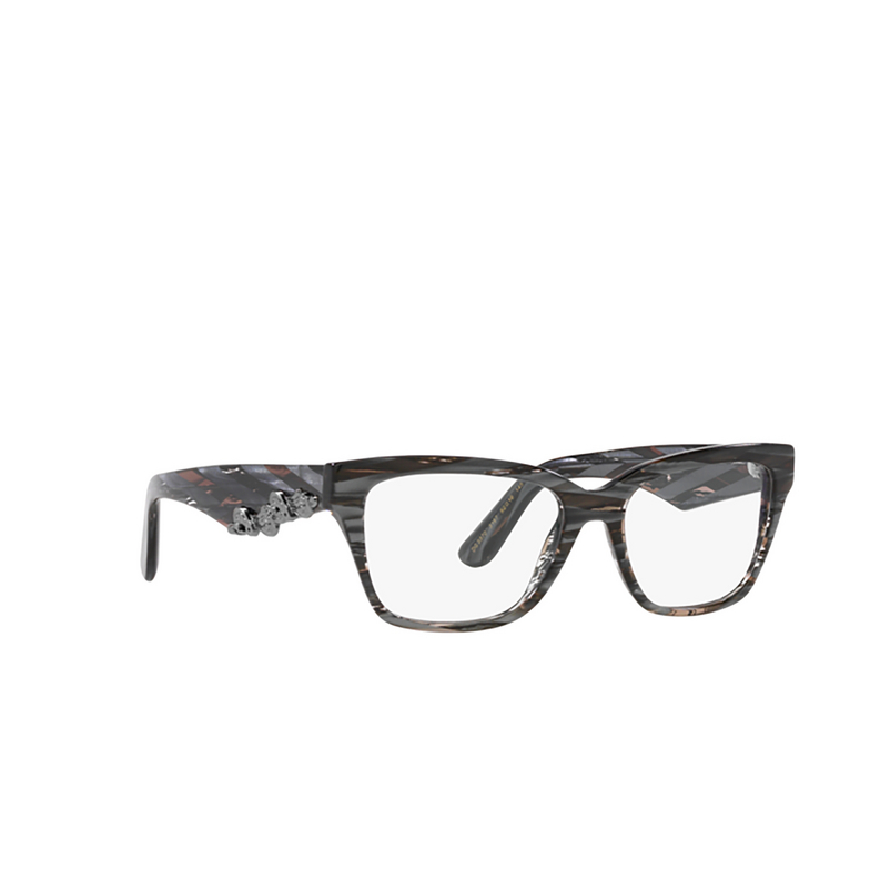 Dolce & Gabbana DG3370 Eyeglasses 3187 striped black - 2/4