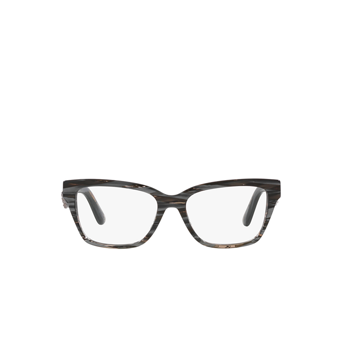 Dolce & Gabbana DG3370 Eyeglasses 3187 Striped Black - front view