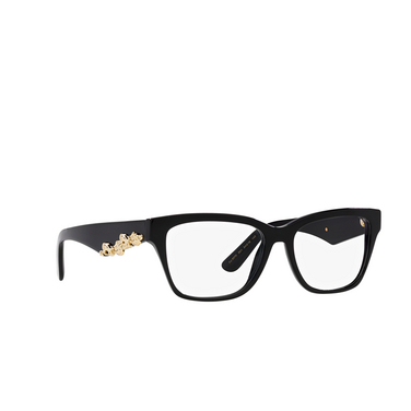 Dolce & Gabbana DG3370 Eyeglasses 501 black - three-quarters view