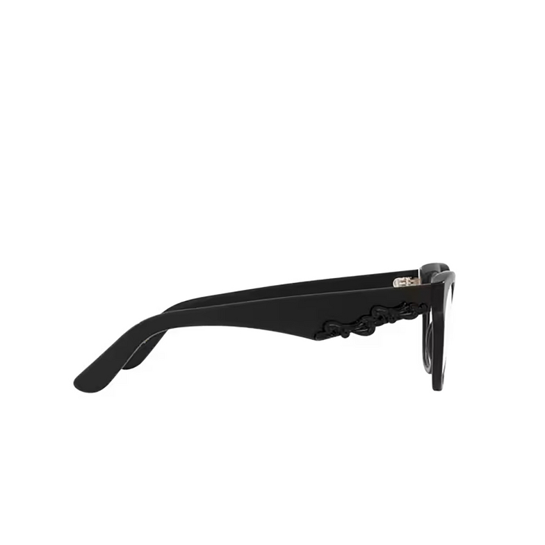 Dolce & Gabbana DG3371 Eyeglasses 2525 matte black - 3/4
