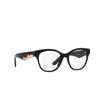 Dolce & Gabbana DG3371 Eyeglasses 501 black - three-quarters view