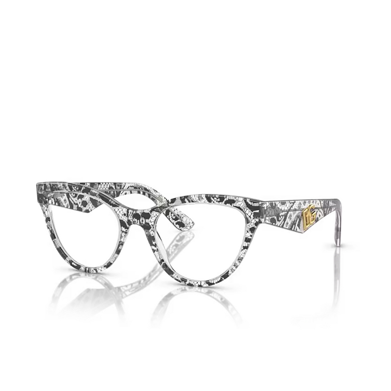 Dolce & Gabbana DG3372 Eyeglasses 3287 black lace - 2/4
