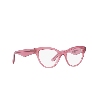 Dolce & Gabbana DG3372 Korrektionsbrillen 3405 fleur pink - Dreiviertelansicht