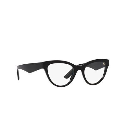 Dolce & Gabbana DG3372 Eyeglasses 501 black - three-quarters view
