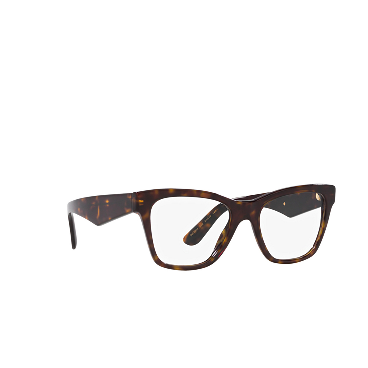 Dolce & Gabbana DG3374 Eyeglasses 502 Havana - three-quarters view