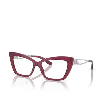 Dolce & Gabbana DG3375B Eyeglasses 2966 opal raspberry - three-quarters view