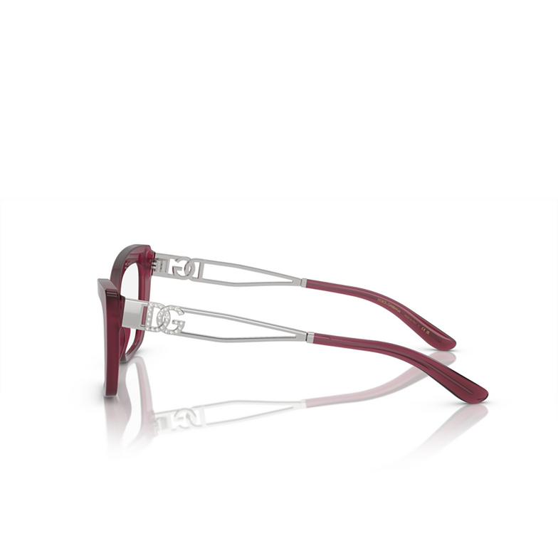 Dolce & Gabbana DG3375B Eyeglasses 2966 opal raspberry - 3/4