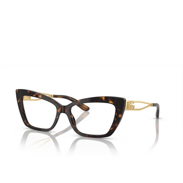 Dolce & Gabbana DG3375B Eyeglasses 502 havana - three-quarters view
