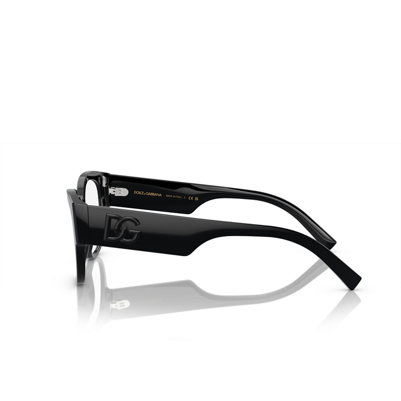 Dolce & Gabbana DG3377 Eyeglasses 501 black - 3/4