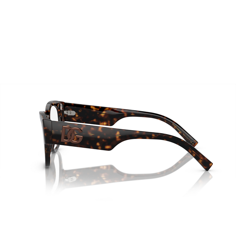 Dolce & Gabbana DG3377 Eyeglasses 502 havana - 3/4