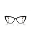Dolce & Gabbana DG3378 Korrektionsbrillen 3299 black on leo brown - Produkt-Miniaturansicht 1/4