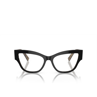 Dolce & Gabbana DG3378 Eyeglasses 3299 black on leo brown - front view