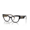 Dolce & Gabbana DG3378 Korrektionsbrillen 3299 black on leo brown - Produkt-Miniaturansicht 2/4
