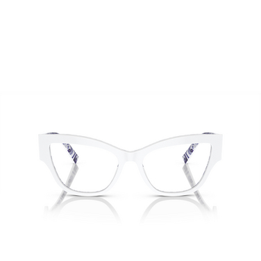 Dolce & Gabbana DG3378 Eyeglasses 3371 white on blue maiolica - front view