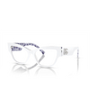 Dolce & Gabbana DG3378 Eyeglasses 3371 white on blue maiolica - product thumbnail 2/4