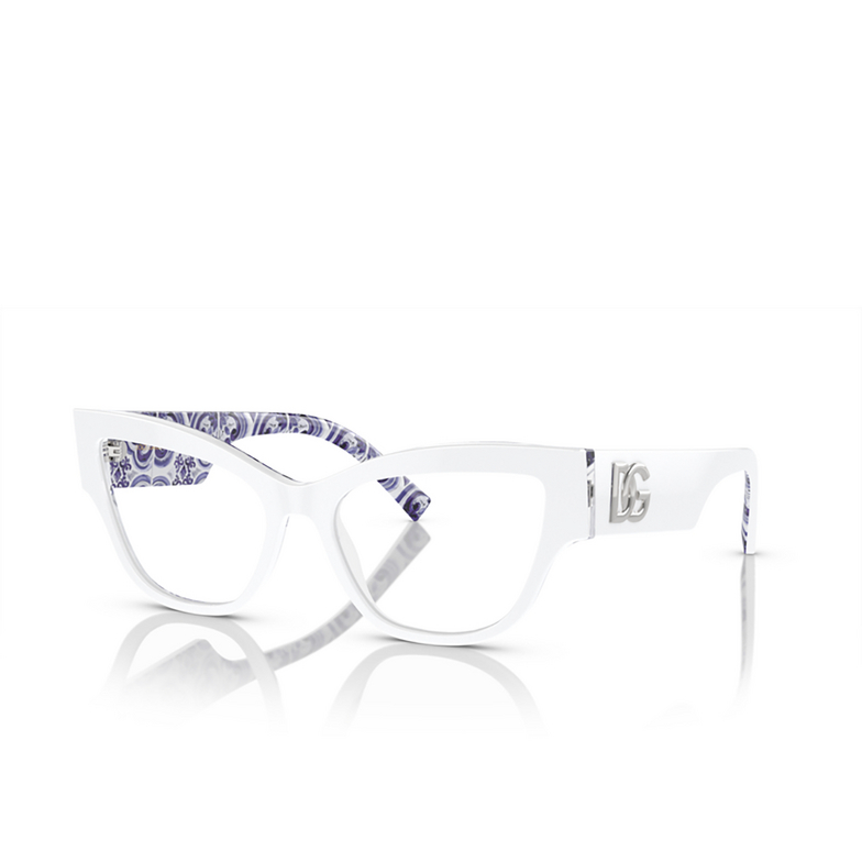 Dolce & Gabbana DG3378 Korrektionsbrillen 3371 white on blue maiolica - 2/4
