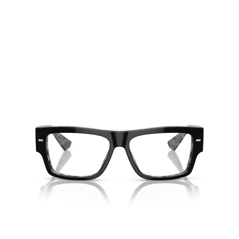 Dolce & Gabbana DG3379 Eyeglasses 3403 black on grey havana - 1/4