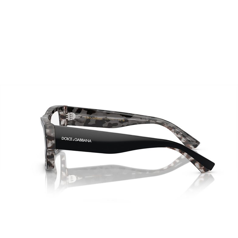 Dolce & Gabbana DG3379 Eyeglasses 3403 black on grey havana - 3/4
