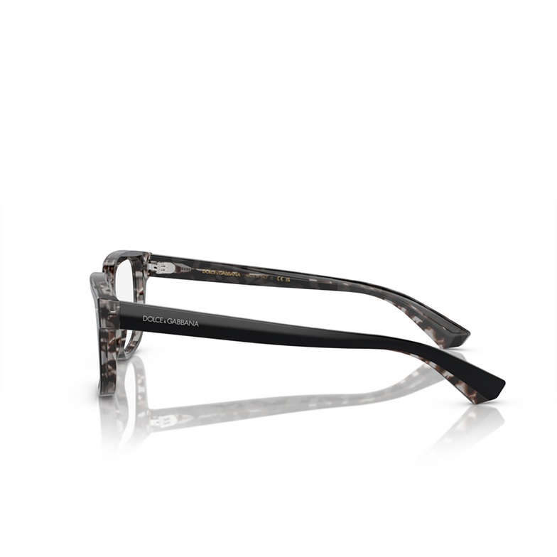 Dolce & Gabbana DG3380 Eyeglasses 3403 black on grey havana - 3/4
