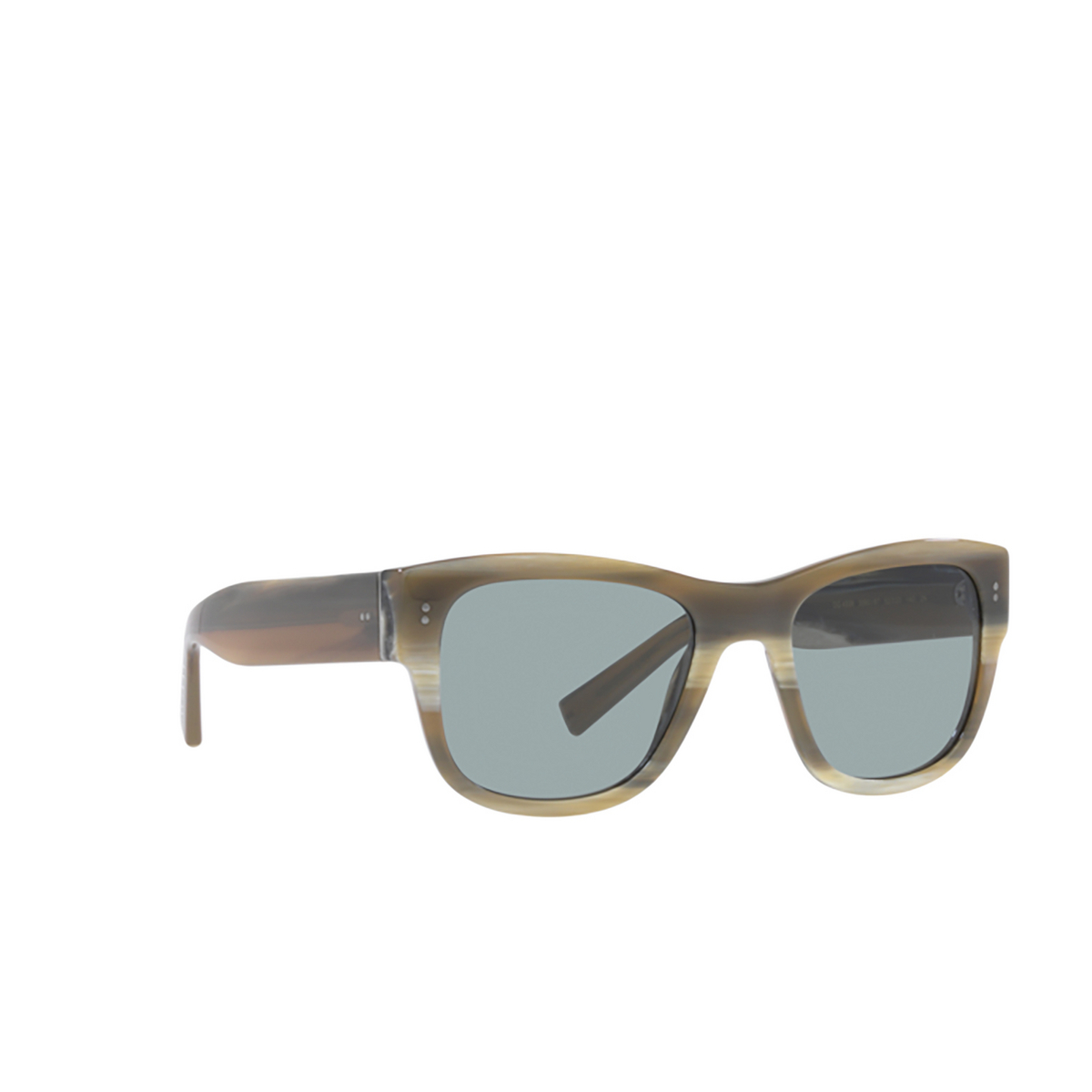 Dolce & Gabbana DG4338 Sunglasses 339087 Grey horn - three-quarters view