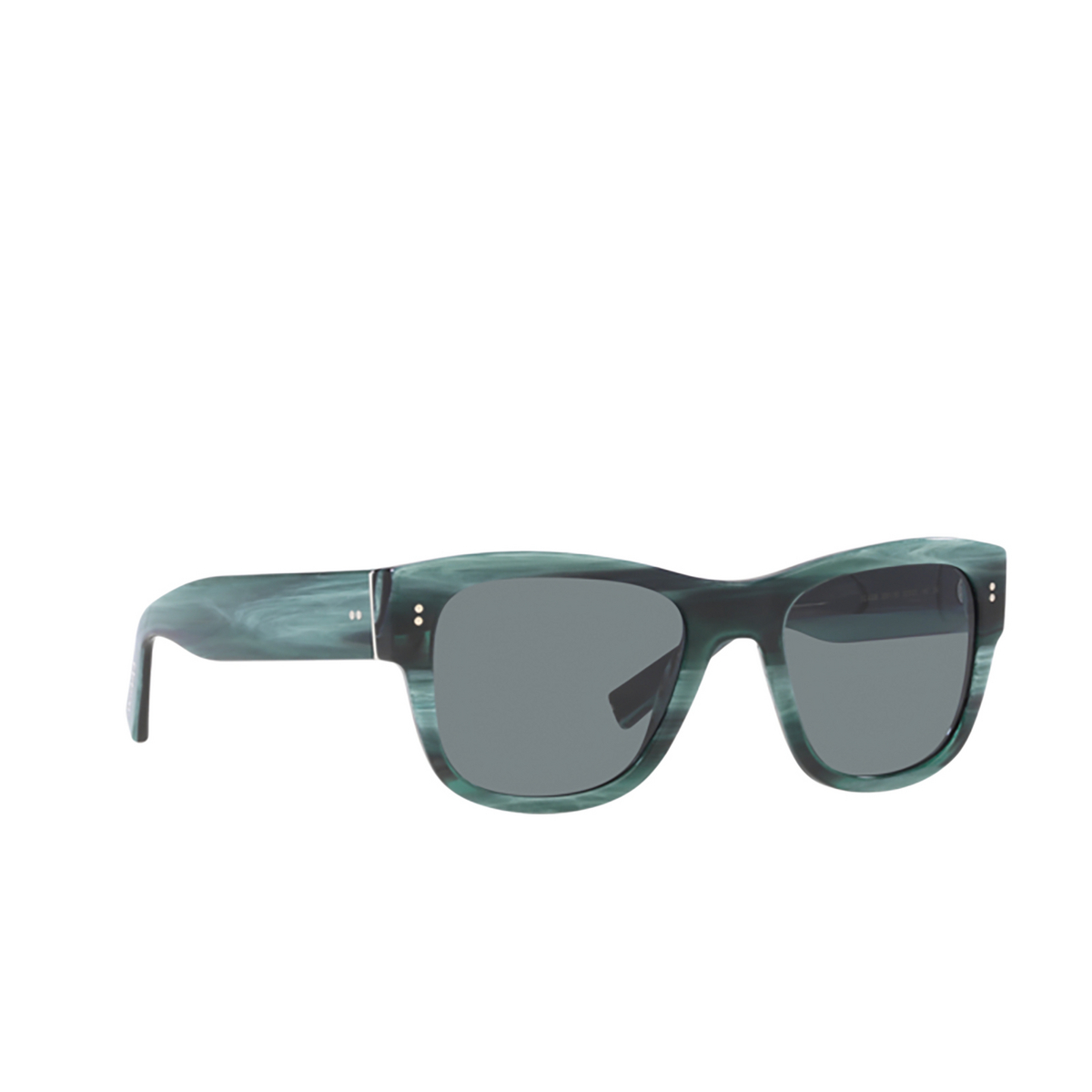 Dolce & Gabbana DG4338 Sunglasses 339180 Blue horn - three-quarters view