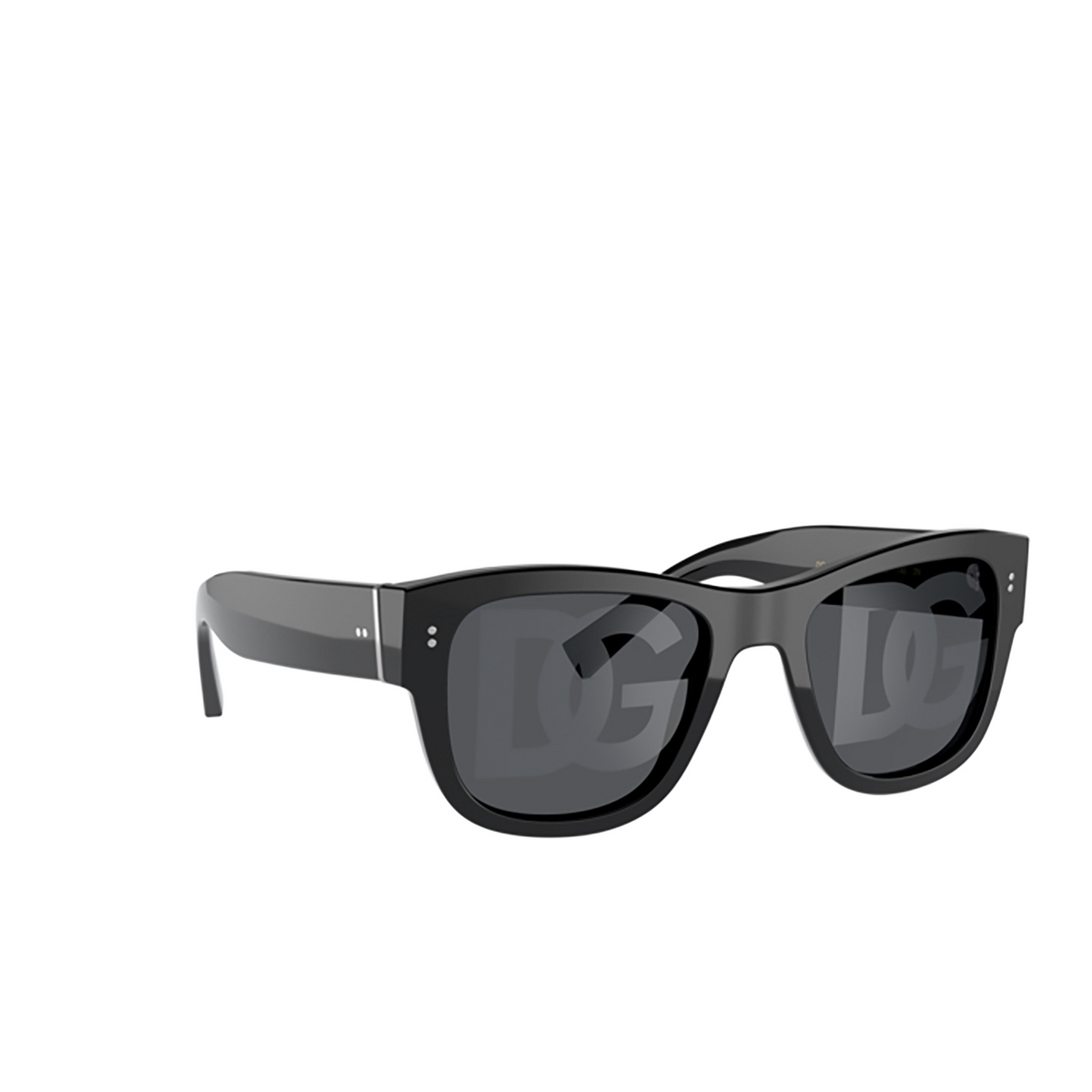 Dolce & Gabbana DG4338 Sunglasses 501/M Black - three-quarters view