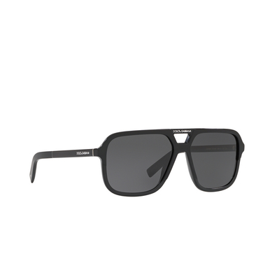 Dolce & Gabbana DG4354 Sonnenbrillen 501/87 black - Dreiviertelansicht