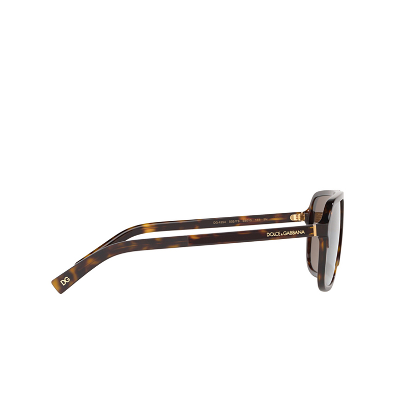 Occhiali da sole Dolce & Gabbana DG4354 502/73 havana - 3/4