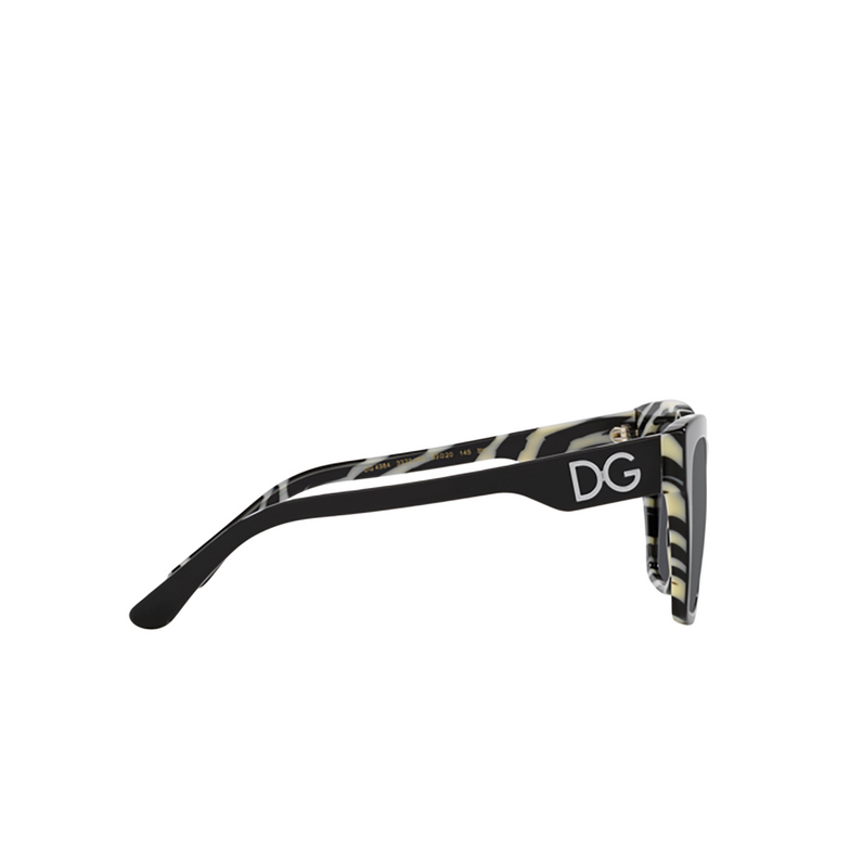Occhiali da sole Dolce & Gabbana DG4384 33726G black on zebra - 3/4