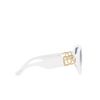 Occhiali da sole Dolce & Gabbana DG4386 331219 white - anteprima prodotto 3/4