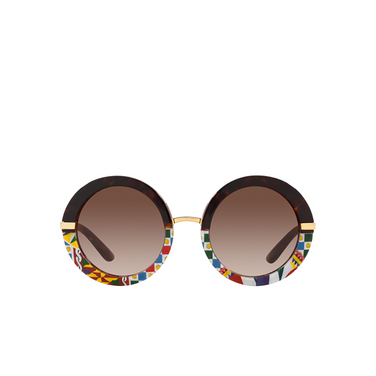Dolce & Gabbana DG4393 Sunglasses 327813 top havana / handcart - front view