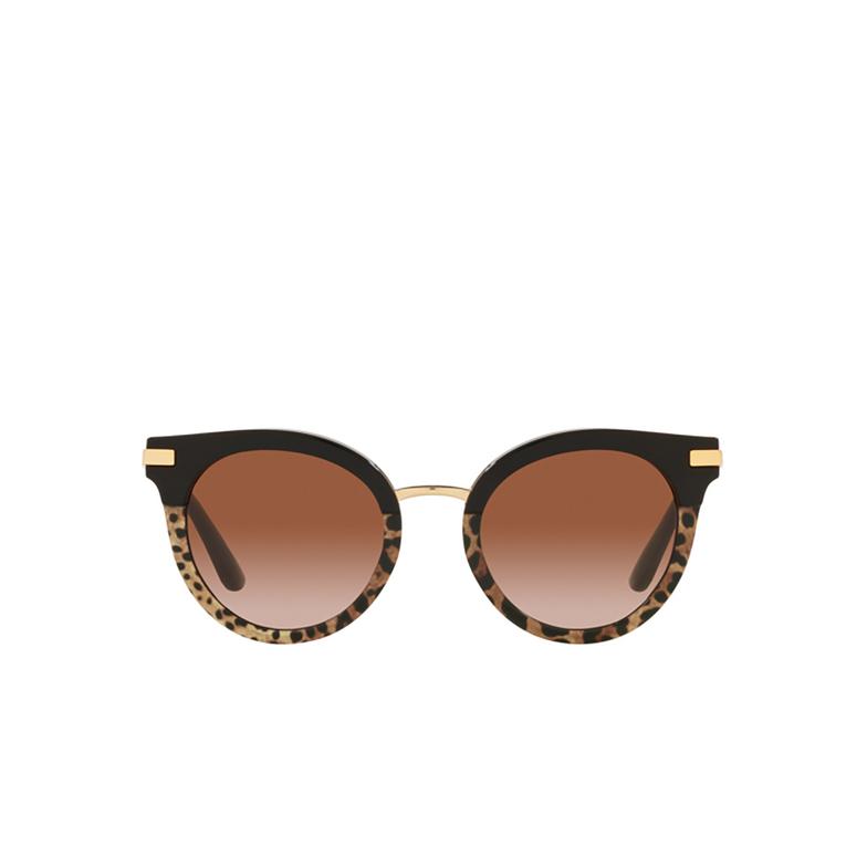 Dolce & Gabbana DG4394 Sunglasses 324413 black/leo print - 1/4