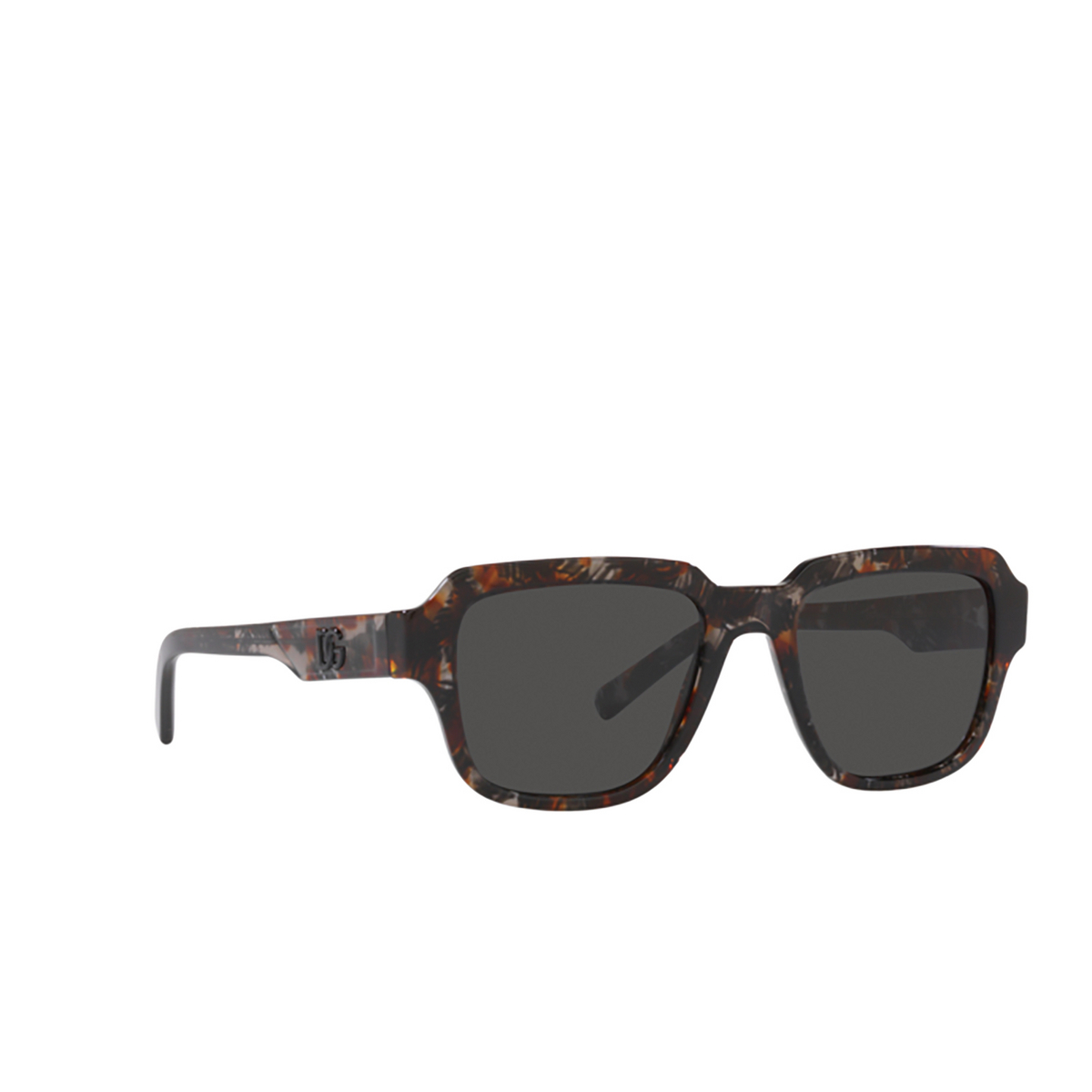 Dolce & Gabbana DG4402 Sunglasses 335687 Grey havana - three-quarters view