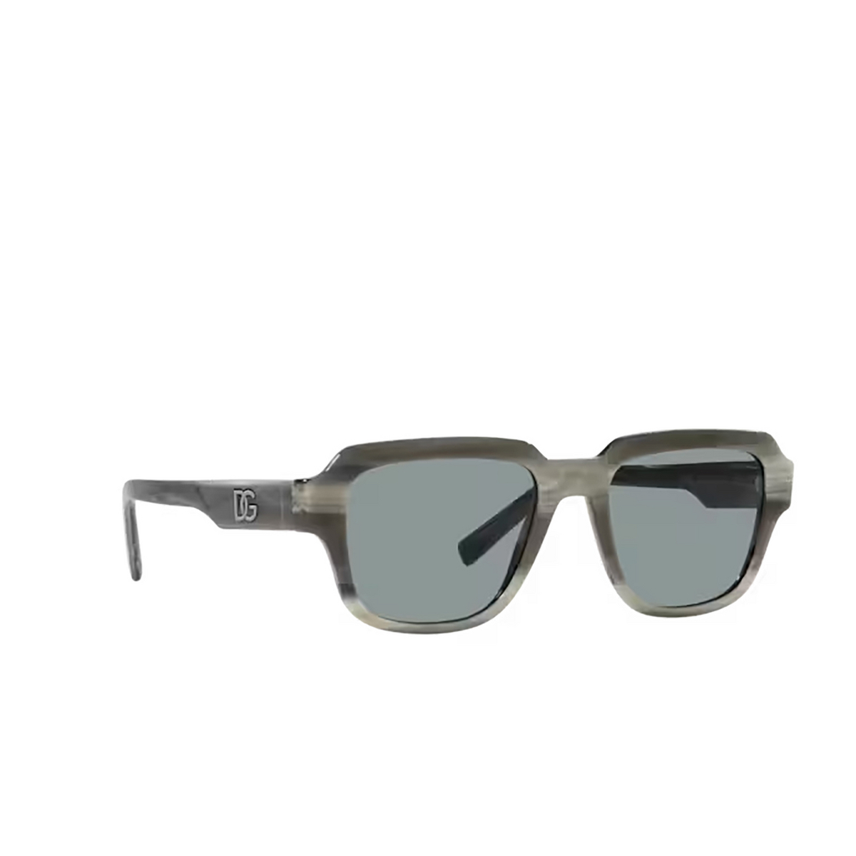 Dolce & Gabbana DG4402 Sunglasses 339087 Grey horn - three-quarters view