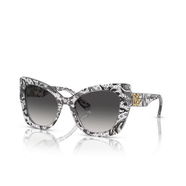 Dolce & Gabbana DG4405 Sunglasses 32878G black lace - three-quarters view