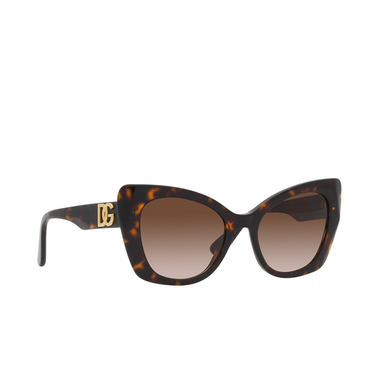 Gafas de sol Dolce & Gabbana DG4405 502/13 havana - Vista tres cuartos