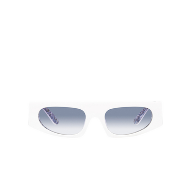 Gafas de sol Dolce & Gabbana DG4411 337119 white on blue maiolica - Vista delantera