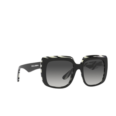 Gafas de sol Dolce & Gabbana DG4414 33728G top black on zebra - Vista tres cuartos