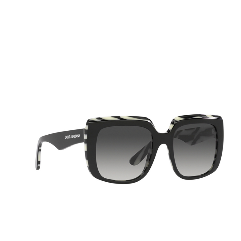Dolce & Gabbana DG4414 Sunglasses 33728G top black on zebra - 2/4